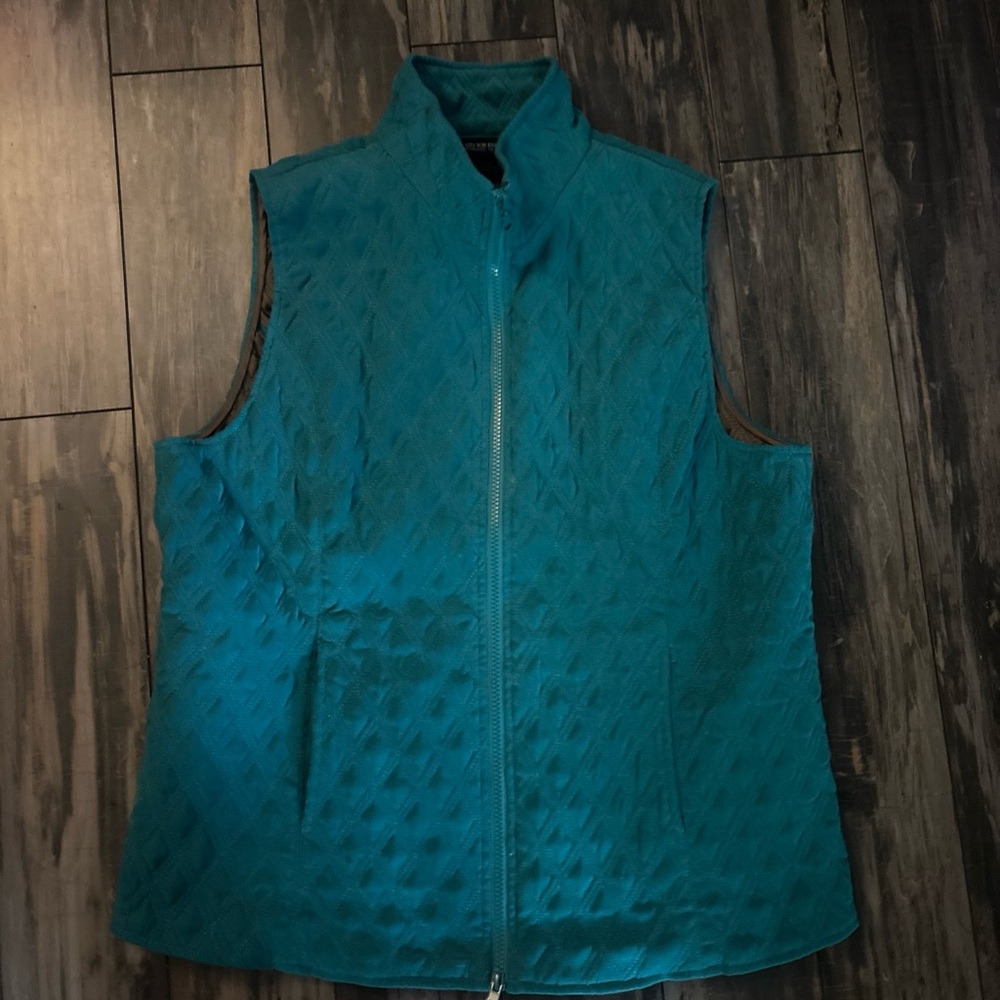 Nomadic Traders Turquoise Quilted Vest